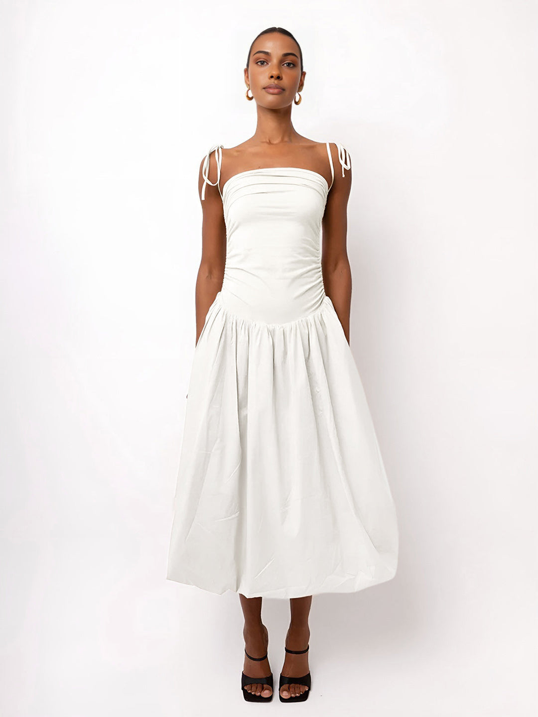 Amara Knotted Strap Midi Dress
