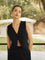 Lira Cotton-Linen Relax Set - Black