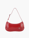 Samantha Chic Red Leather Shoulder Bag