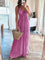 Aurelia Backless Halter Maxi Dress - Pink