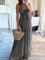 Aurelia Backless Halter Maxi Dress - Black