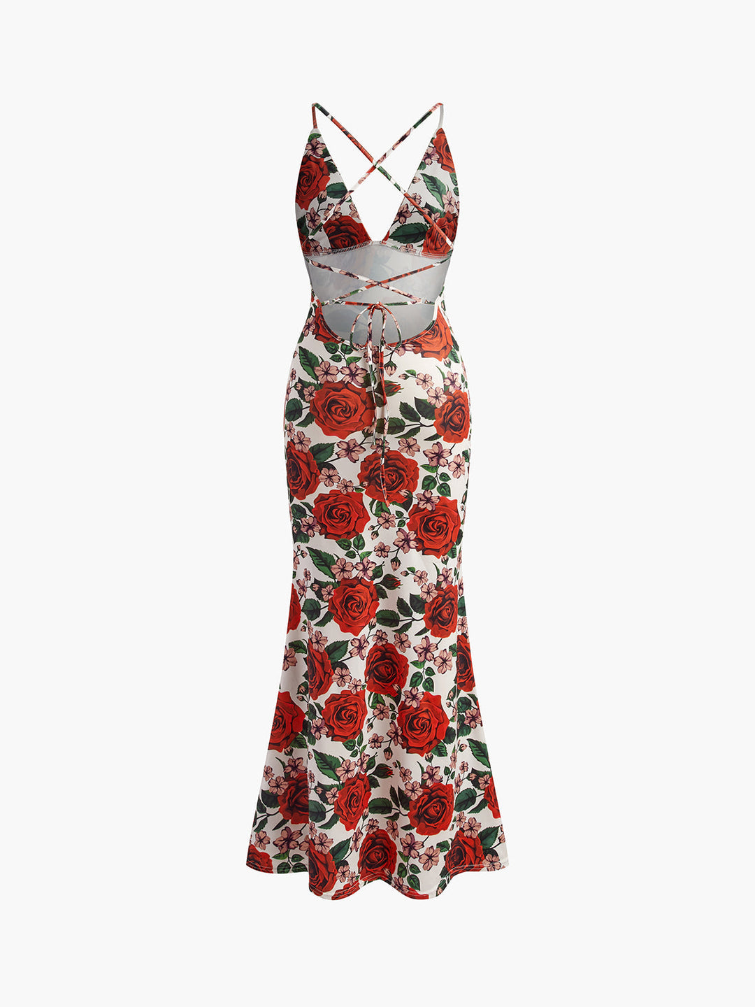 Elara Bloom Floral V-Neck Maxi Dress