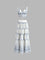 Zina Printed Sleeveless Tie Back Skirt Set - Bluewhite