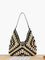 Fiora Crochet Macrame Shoulder Bag - Black