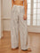 Ruby Cotton & Linen Pinstripe Pants - WhiteLinen