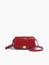 Ruby Soft Buckle Crossbody Bag - Red