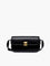 Scarlett Glossy Buckle Clutch Shoulder Bag - Black