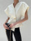 Nora | V-Neck Button Blouse - White