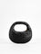 Fiora Rounded Woven Handbag - Black