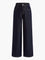 Amelia Wide-Leg Denim Pants - Navy