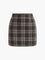 Grace Plaid Tweed Mini Skirt - Black