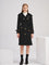 Matilda Belted Trench Coat - Black