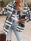 Charlotte Plaid Overshirt Coat - Greywhite