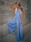 Amelia Elegant Denim Jumpsuit - Blue