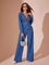 Remi Long Sleeve Denim Jumpsuit - Blue