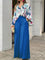 Maggie Two-Piece Floral Set - Blue