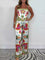 Layla Tropical Print Two-Piece Set - White
