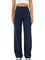Ivy High-Waist Wide-Leg Stretch Trousers - Darkblue