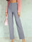 Ivy High-Waist Wide-Leg Stretch Trousers - Grey
