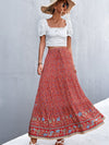 Luna Bohemian Floral Maxi Skirt