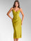 Saira Green Maxi Satin Slip Dress - Green