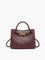Arden Metal Twist-Handle Bag - Burgundy