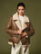 Isla Belted Faux Fur Fleece Jacket - Dark Brown