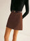 Leah Essential Mini Skirt with Slim Belt - Light Brown