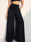 Freya Drawstring Elastic Waist Pants - Black