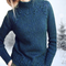 Oceane™ – Elegant Turtleneck Sweater - Blue