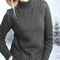 Oceane™ – Elegant Turtleneck Sweater - Gray