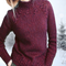 Oceane™ – Elegant Turtleneck Sweater - Red