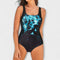 Dorian - Shaping Swimsuit - Blue-Black