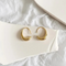 Elegant earrings in gold and silver - Gold