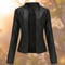 Giorgina™ - Stylish Leather Jacket for Women - Black