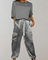 Miriam - Silky Cargo Lounge Set - Grey