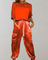 Miriam - Silky Cargo Lounge Set - Red