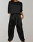 Miriam - Silky Cargo Lounge Set - Black (Almost sold out)