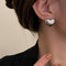Elegant Heart-Shaped Earrings - Silver