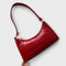 Olivia - Shiny Leather Bag - Red