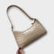 Olivia - Shiny Leather Bag - Beige