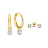Larmes de Lune Stone Earrings Set | Gold 14k