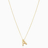 Love letter initial necklace | Gold 18k