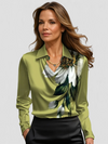 Melody Satin Drape Blouse