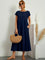 Cindy | Stylish Casual Maxi Dress - Navy Blue