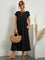 Cindy | Stylish Casual Maxi Dress - Black