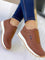 Nova Slip-On Sneakers - Brown