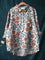 Caroline | Cotton Linen Floral Blouse - Pink Beige