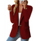 Mia™ - Elegant Blazer - Burgundy