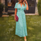 Glenda™ Elegant Women's Dress - Green
